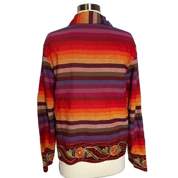 Tantrums Multicolor Striped Jacket (S) - Picture 2 of 5